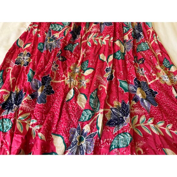 VTG Y2k Jaclyn Smith Cottagcore Floral Midi Maxi Rayon Skirt Sz Med Boho Hippie - Picture 10 of 15
